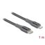 DeLOCK Daten- und Ladekabel USB Type-C zu Lightning für iPhone, iPad und iPod grau 1 m MFi, Farbe: Grau, Länge: 1 m