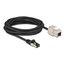 DeLOCK Kabel RJ45 Stecker zu Keystone Modul RJ45 Buchse Cat.6A 5 m schwarz