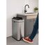 MAUL 9504094 Abfallbehälter Rechteckig Edelstahl Schwarz, Silber, 2 image