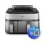 Philips 5000 series NA555/09 Fritteuse Doppel 9 l Eigenständig 2750 W Heißluftfritteuse Silber, 2 image