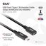 CLUB3D USB Gen1 Type-C Extension Cable 5Gbps 60W(20V/3A) 4K60Hz M/F 2m/6.56ft, 2 image