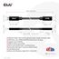 CLUB3D USB Gen1 Type-C Extension Cable 5Gbps 60W(20V/3A) 4K60Hz M/F 2m/6.56ft, 3 image