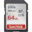 SanDisk Ultra 64 GB SDXC UHS-I Klasse 10, Kapazität: 64 GB