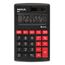 MAUL M 8 Taschenrechner Tasche Display-Rechner Schwarz, Rot, Farbe: Schwarz, Rot