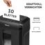 Fellowes Powershred 10M Aktenvernichter Mikrogeschnittene Zerkleinerung Schwarz, 4 image