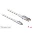 DeLOCK USB Daten- und Ladekabel für iPhone, iPad, iPod DuPont Kevlar® weiß 3 m