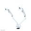 Neomounts FPMA-D750DWHITE2 Monitorarm 10-32" - Gasfeder - Topfix - 180°-Stopp, Farbe: Weiß