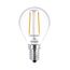 Philips Filament-Kerzenlampe, P45 E14, transparent, 25 W, 2 image