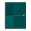 Oxford International Notizbuch A4+ 80 Blätter Dunkelgrün
