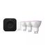Philips Hue White and Color ambiance Starter-Set: 3 GU10-Lampen + Dimmschalter + Hue Bridge Pro