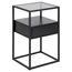 Actona Randolf Nachttisch 1 Schublade(n) Schwarz