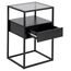 Actona Randolf Nachttisch 1 Schublade(n) Schwarz, 3 image