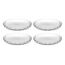 LEONARDO CUCINA OPTIC Salatteller Rund Glas Transparent 4 Stück(e)