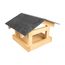 Windhager 07676 Vogelhäuschen Anthrazit, Holz Holz Freistehend