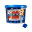 Simba Toys Blox - 100 4er Bausteine blau - kompatibel mit bekannten Spielsteinen, Farbe: Blau