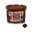 Simba Toys Blox - 100 4er Bausteine braun - kompatibel mit bekannten Spielsteinen, Farbe: Braun