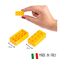 Simba Toys Blox - 500 8er Bausteine gelb - kompatibel mit bekannten Spielsteinen, 2 image