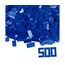 Simba Toys Blox - 500 8er Bausteine blau - kompatibel mit bekannten Spielsteinen