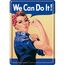 Nostalgic Art We can do it Standard-Grußkarte Herzlichen Glückwunsch 1 Stück(e)