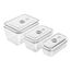 ZWILLING FRESH & SAVE Rechteckig Box Grau, Transparent 3 Stück(e)
