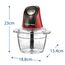 Russell Hobbs 27130-56 Elektrischer Essenszerkleinerer 0,5 l 200 W Schwarz, Rot, Transparent, Farbe: Schwarz, Rot, Transparent, 7 image