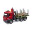 BRUDER MB Arocs Holztransport LKW mit Ladekran, Greifer und 3 Baumstämmen, 3 image