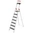 Hailo 8050-707 Leiter Klappleiter Aluminium, Schwarz