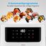 MEDION LIFE P10 XL Duo Heißluftfritteuse MD 11750, mit 2 Heizelementen, 2.150 W Gesamtleistung, ölfreies Frittieren, 9 Automatikprogramme, 6,8 L Nutzinhalt, Farbe: Weiß, Länge: 1,5 m, 4 image