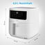 MEDION LIFE P10 XL Duo Heißluftfritteuse MD 11750, mit 2 Heizelementen, 2.150 W Gesamtleistung, ölfreies Frittieren, 9 Automatikprogramme, 6,8 L Nutzinhalt, Farbe: Weiß, Länge: 1,5 m, 8 image