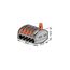Wago 222-415/995-005 Anschlussblock Grau, 2 image