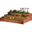Dobar 58180FSC Pflanzbeet Braun Rechteck