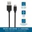 Ansmann 1700-0129 USB Kabel 1 m USB A Micro-USB B 0,48 Gbit/s Schwarz, 2 image