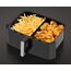 Trisa Crunchy Fry Pro Doppel 10 l Eigenständig 2400 W Heißluftfritteuse Schwarz, Silber, 8 image