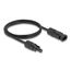 DeLOCK DL4 Solar Kabel 4 mm² Stecker zu Buchse 1 m schwarz, Länge: 1 m