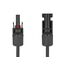 DeLOCK DL4 Solar Kabel 4 mm² Stecker zu Buchse 1 m schwarz, Länge: 1 m, 2 image