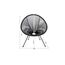 KARE Acapulco Gartenstuhl Abendessen, Lounge, Terrasse Schalensitz Netz-Rückenlehne Polyethylen, Stahl Türkis, Farbe: Türkis, 5 image