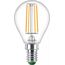 Philips Filament-Lampe Tropfenform, transparent 40 W P45 E14 x 6