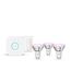 Philips Hue White and Color ambiance Basis Starter-Set: 3 smarte Lampen GU10 (345 lm) + Dimmer Switch