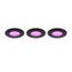 Philips Hue White and Color ambiance Slim Einbauleuchte, 90 mm, 3er-Pack