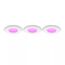 Philips Hue White and Color ambiance Slim Einbauleuchte, 90 mm, 3er-Pack