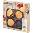 RBV Birkmann Burger Brötchen-Blech Laib und Seele 28x28cm Ø12cm 4-fach