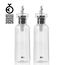 AdHoc AHM-BZ81 Öl-/Essig-Spender 0,3 l Flasche Glas, Silikon, Edelstahl Transparent, 5 image