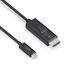 PureLink IS2201-015 Videokabel-Adapter 1,5 m USB Typ-C HDMI Schwarz, Farbe: Schwarz, Länge: 1,5 m
