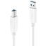 PureLink IS2300-020 USB Kabel USB 3.2 Gen 1 (3.1 Gen 1) 2 m USB A USB B 5 Gbit/s Weiß