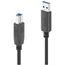 PureLink IS2301-030 USB Kabel USB 3.2 Gen 1 (3.1 Gen 1) 3 m USB A USB B 5 Gbit/s Schwarz