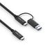 PureLink IS2513-010 USB Kabel USB 3.2 Gen 1 (3.1 Gen 1) 1 m USB C USB A/USB C 10 Gbit/s 100 W Schwarz, 3 image