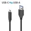 PureLink IS2611-010 USB Kabel USB 3.2 Gen 2 (3.1 Gen 2) 1 m USB C USB A 60 W Schwarz, 2 image