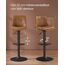 Vasagle LJB095K01 Barhocker Gepolsterter Sitz Gepolsterte Rückenlehne 1 Bein(e), 7 image