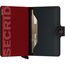 Secrid Miniwallet Matte Briefttasche Schwarz, Rot Aluminium, Leder, 2 image