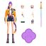 Mattel KPop Demon Hunters HUNTR/X Rumi-Actionfigur, ca. 15 cm groß, mit Zubehörteilen sowie austauschbaren Gesichtern und Händen